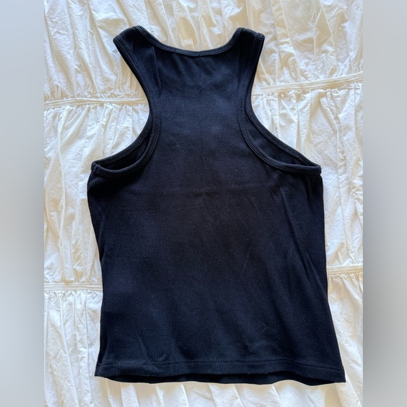 LNA Black Ribbed Racerback Tank - Picture 3 of 3